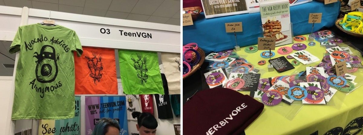 Vegfest London stall: TeenVGN