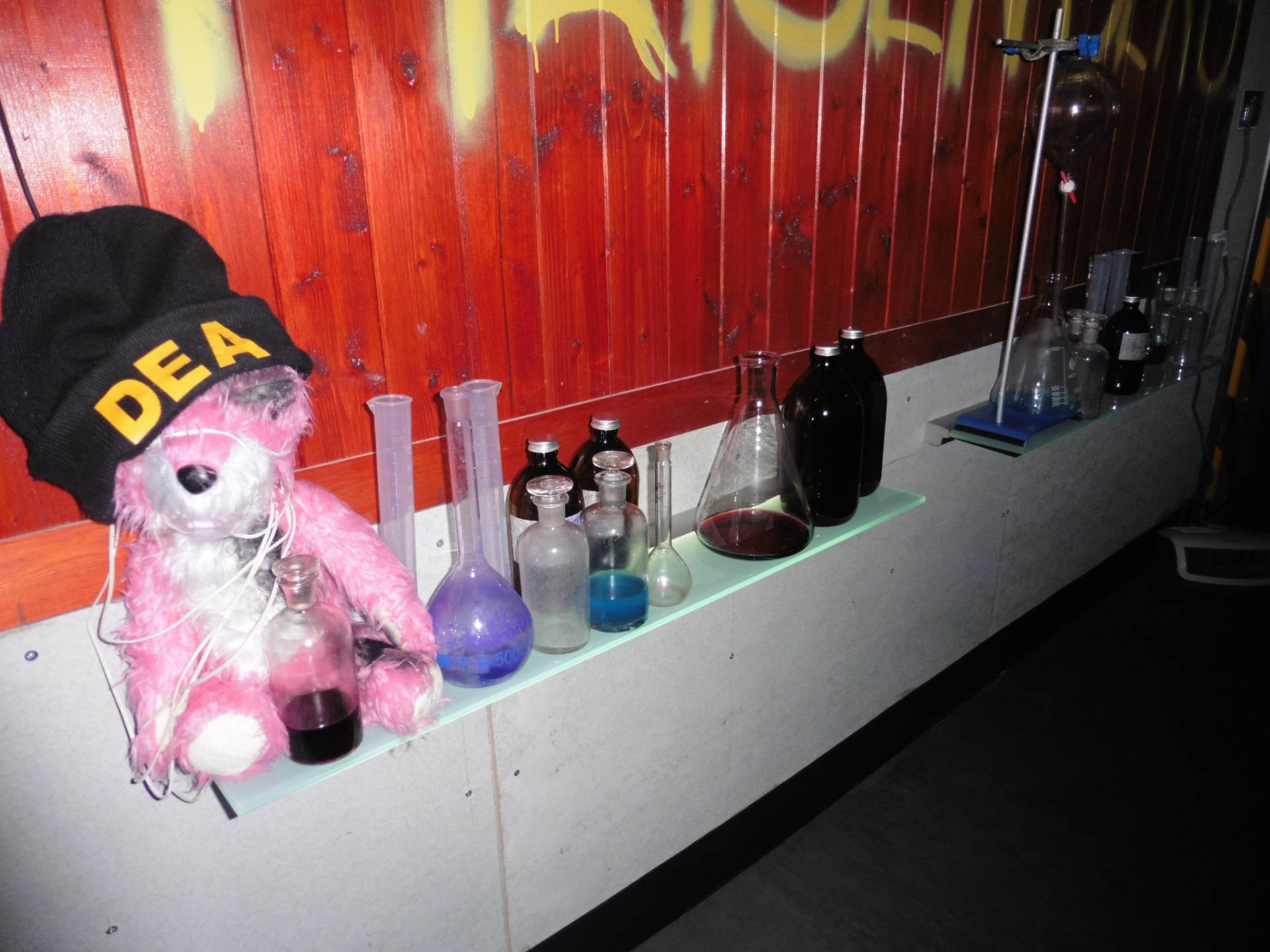 Take 3: Pink Teddy & cooking equipment @ Breaking Bad Bar - ABQ London