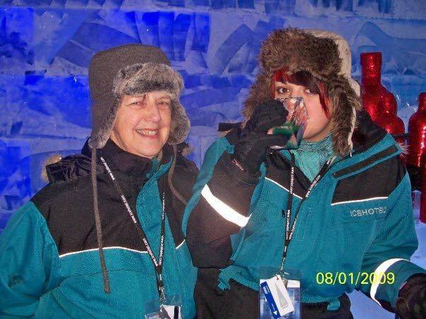 My Mum & I @ the Ice Hotel, Sweden (2009)