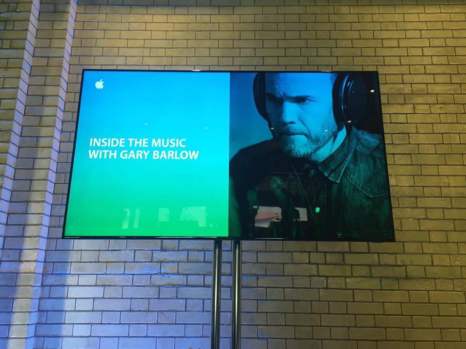 Gary Barlow Inside The Music Apple Store Covent Garden London