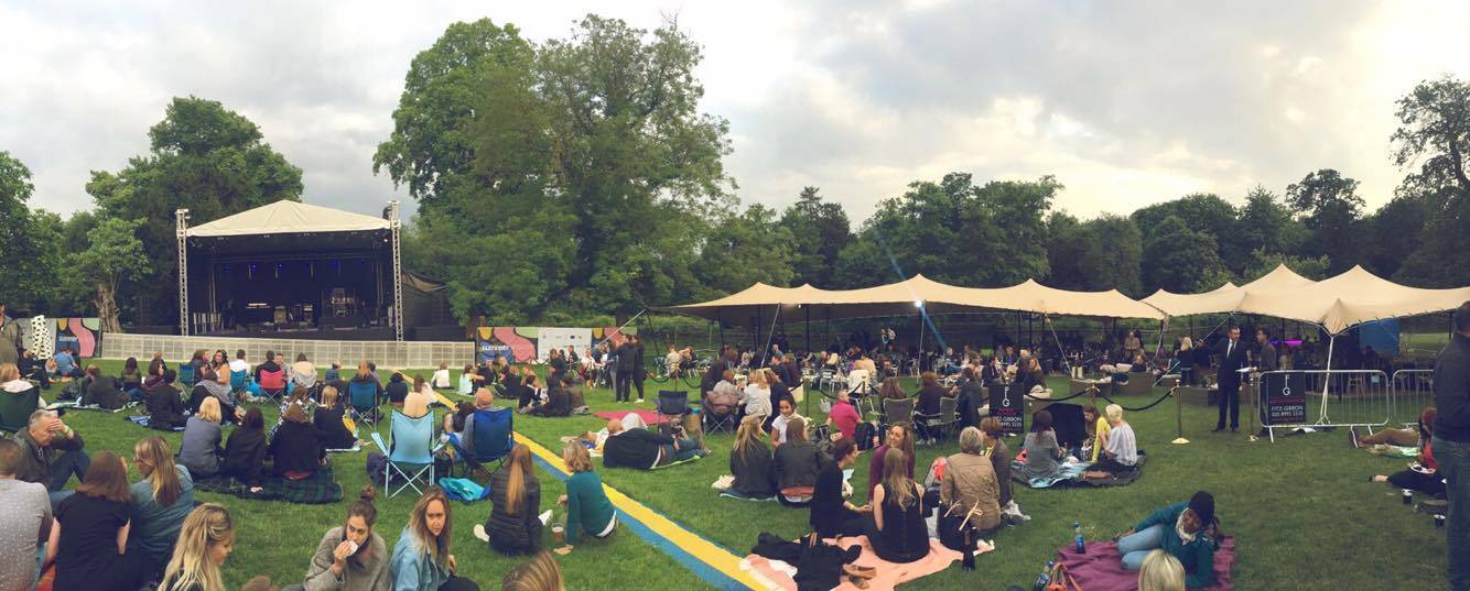 The Summer Sessions event set-up @ Chiswick House & Gardens