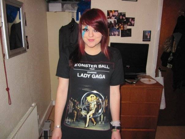 A very happy young Luisa after the first time seeing Lady Gaga live at her 'Monster Ball' tour in 2010.