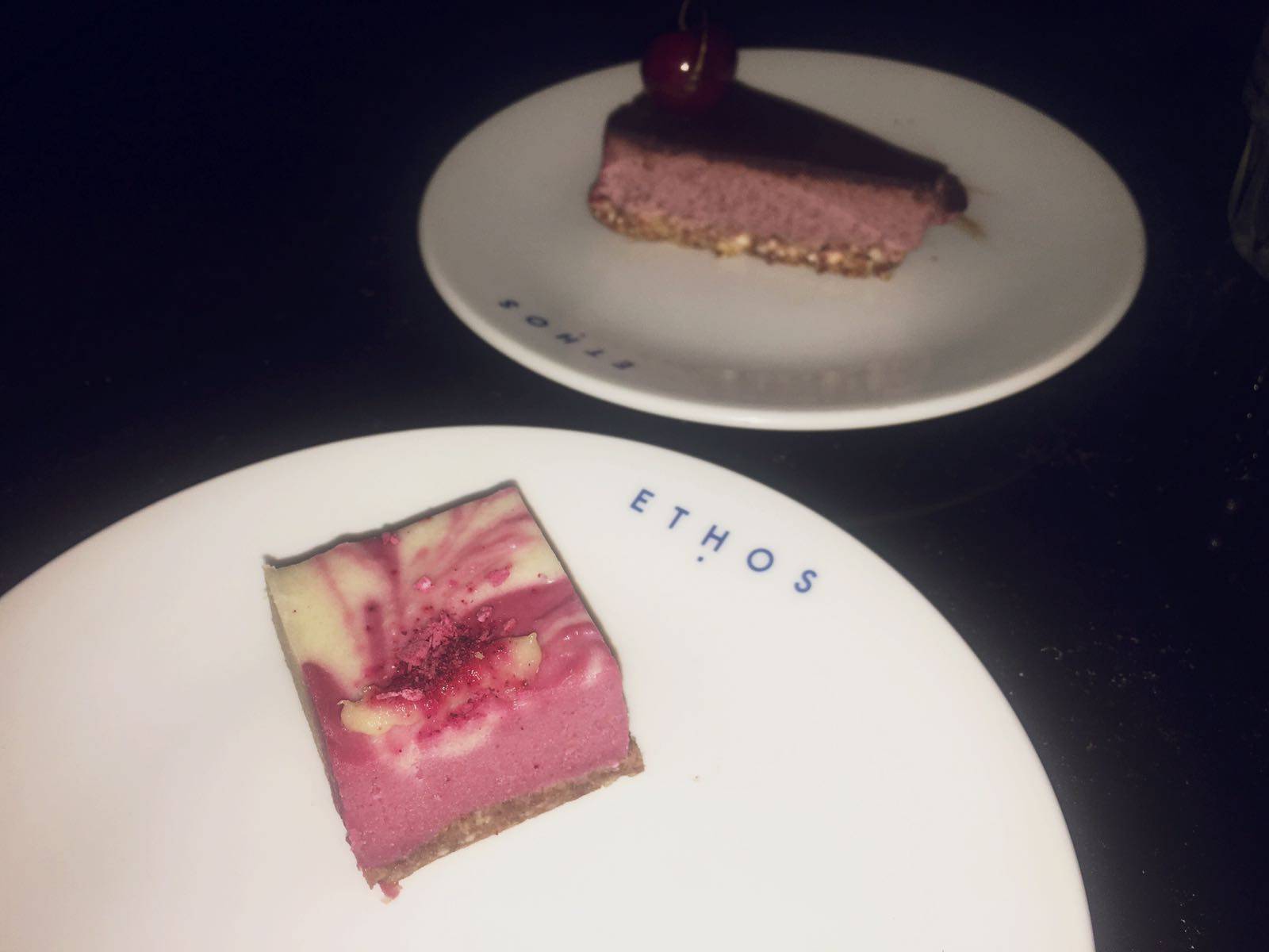 Ethos Desserts London Oxford Street Vegan Vegetarian Restaurant Review Blogger
