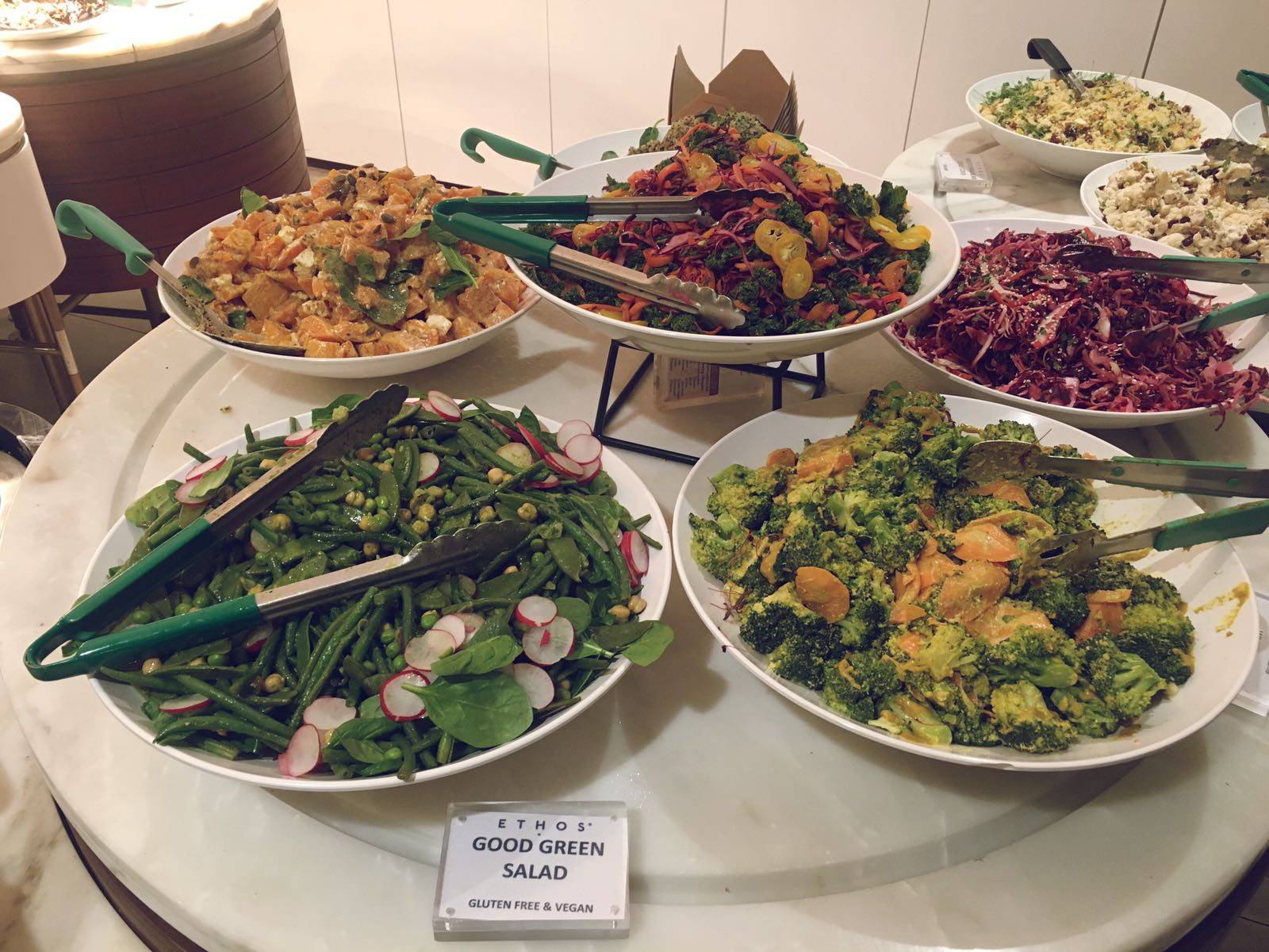 Ethos Main Course Buffet Selection London Oxford Street Vegan Vegetarian Restaurant
